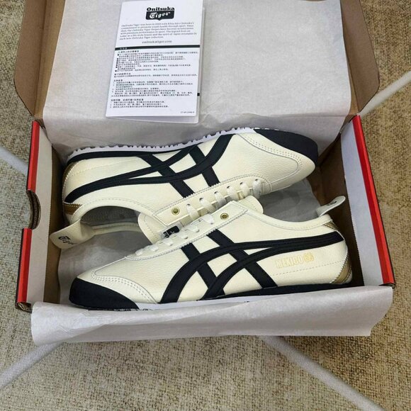 Onitsuka/Tiger Mexico 66 White Black Unisex Sneaker Athletic - Picture 4 of 4